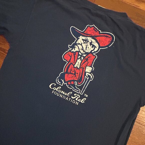 Ole Miss Colonel Reb Comfort Colors Tee T-Shirt Size Large Collegiate - Picture 10 of 14
